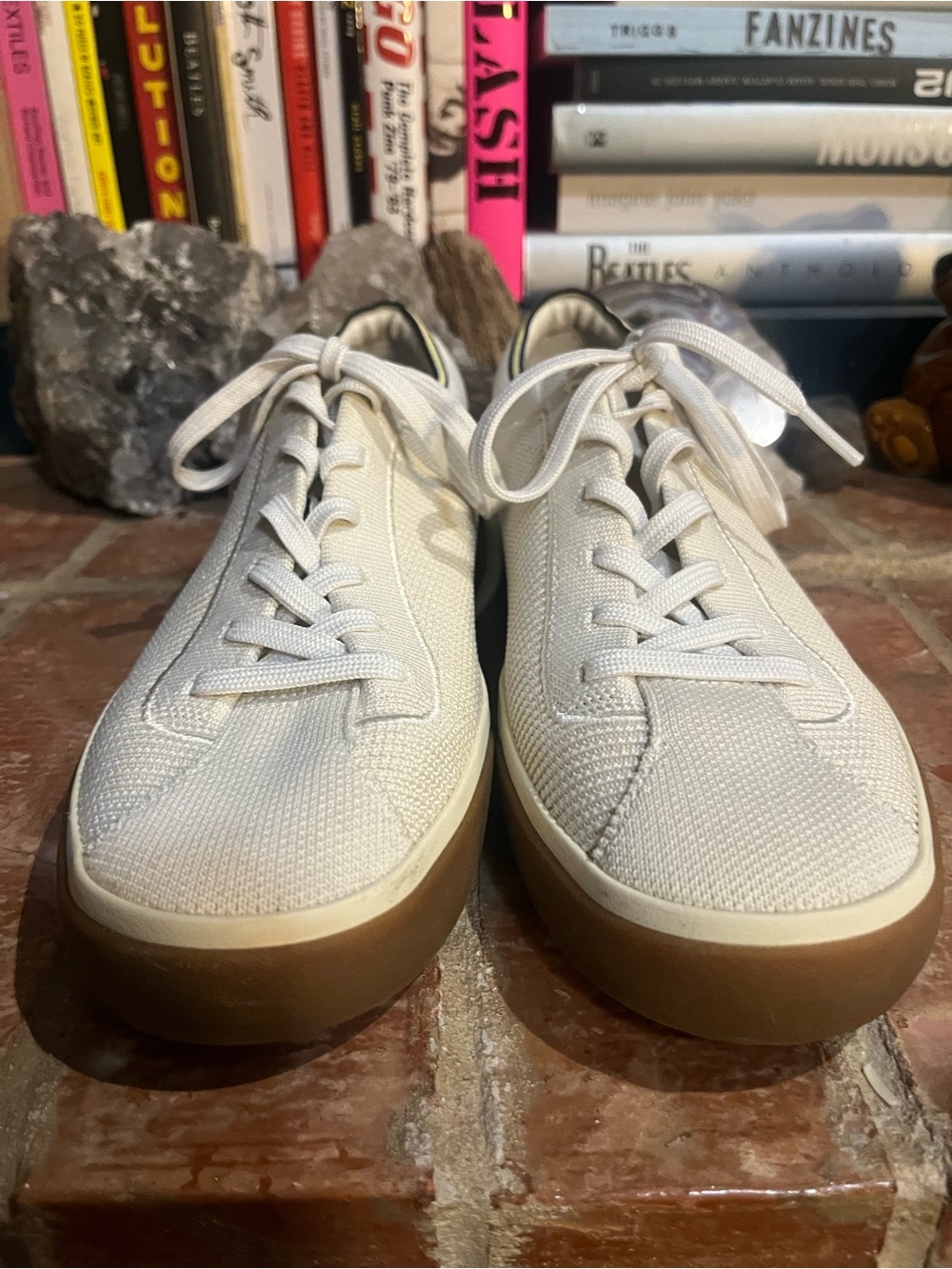 Rothy's Women's White Knit Sneakers - Picture 3 of 7